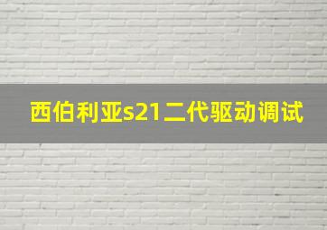 西伯利亚s21二代驱动调试