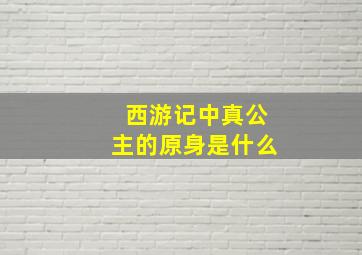 西游记中真公主的原身是什么