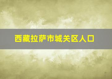 西藏拉萨市城关区人口