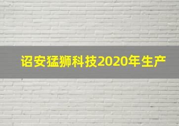 诏安猛狮科技2020年生产