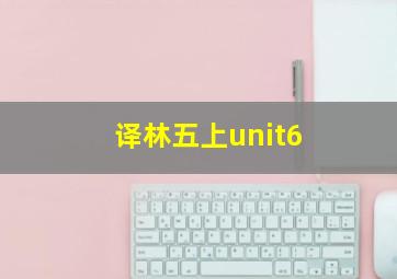 译林五上unit6