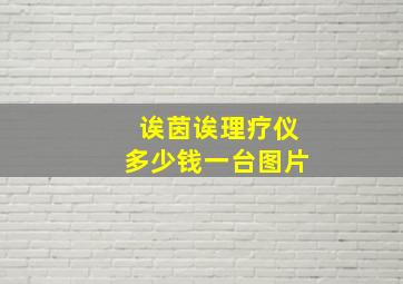 诶茵诶理疗仪多少钱一台图片