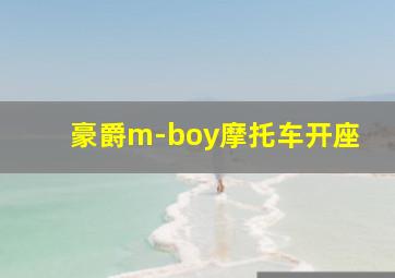 豪爵m-boy摩托车开座