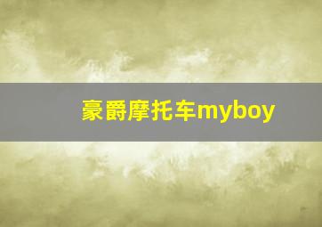 豪爵摩托车myboy