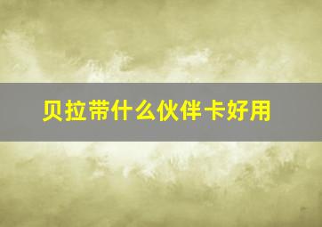 贝拉带什么伙伴卡好用