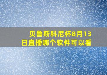 贝鲁斯科尼杯8月13日直播哪个软件可以看