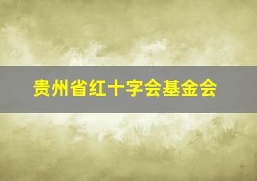 贵州省红十字会基金会