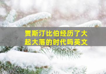 贾斯汀比伯经历了大起大落的时代吗英文