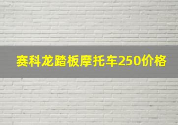 赛科龙踏板摩托车250价格