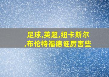 足球,英超,纽卡斯尔,布伦特福德谁厉害些