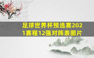 足球世界杯预选赛2021赛程12强对阵表图片