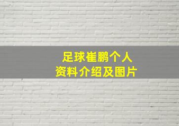 足球崔鹏个人资料介绍及图片