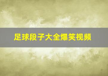 足球段子大全爆笑视频