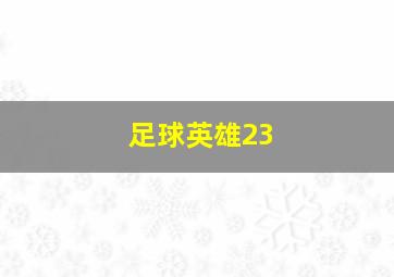 足球英雄23