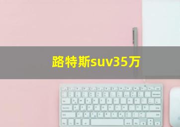 路特斯suv35万