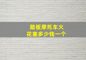 踏板摩托车火花塞多少钱一个