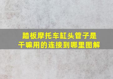 踏板摩托车缸头管子是干嘛用的连接到哪里图解