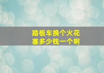 踏板车换个火花塞多少钱一个啊