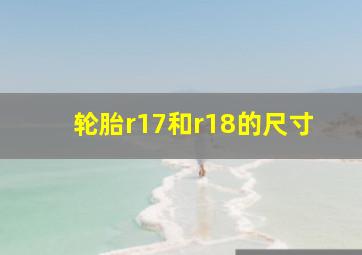 轮胎r17和r18的尺寸