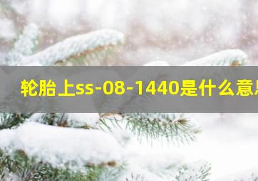 轮胎上ss-08-1440是什么意思