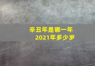 辛丑年是哪一年2021年多少岁