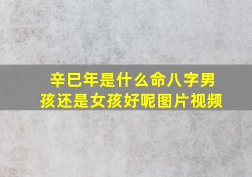 辛巳年是什么命八字男孩还是女孩好呢图片视频