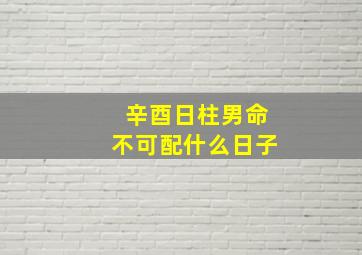 辛酉日柱男命不可配什么日子