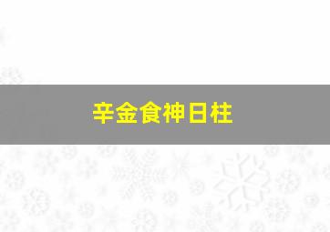 辛金食神日柱