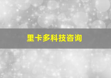 里卡多科技咨询