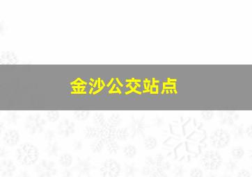 金沙公交站点