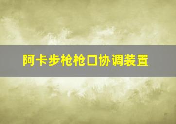 阿卡步枪枪口协调装置