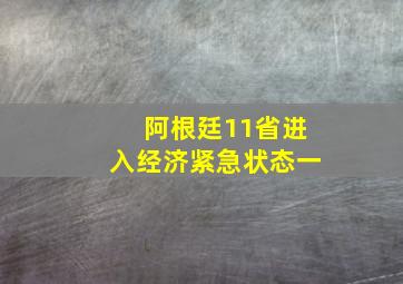 阿根廷11省进入经济紧急状态一