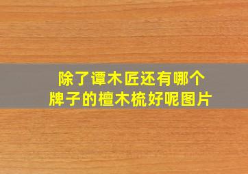 除了谭木匠还有哪个牌子的檀木梳好呢图片