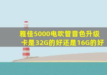 雅佳5000电吹管音色升级卡是32G的好还是16G的好