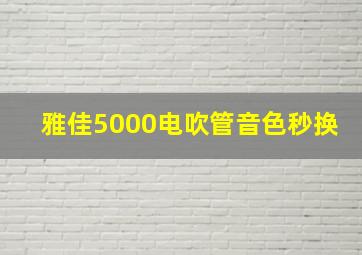 雅佳5000电吹管音色秒换