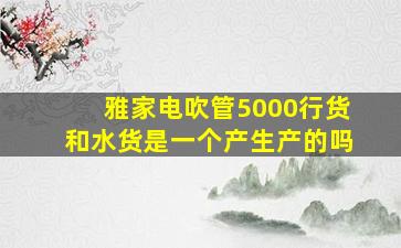 雅家电吹管5000行货和水货是一个产生产的吗