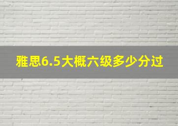 雅思6.5大概六级多少分过