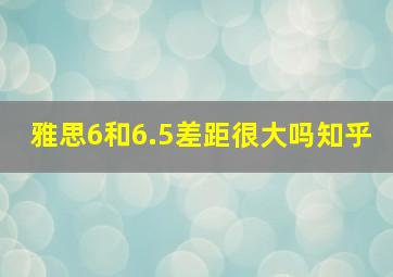 雅思6和6.5差距很大吗知乎