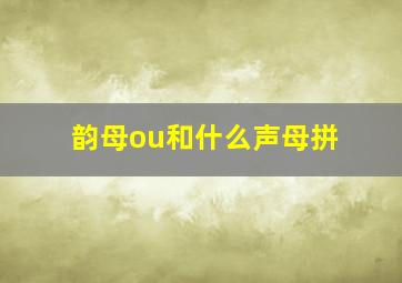 韵母ou和什么声母拼