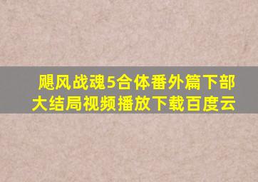 飓风战魂5合体番外篇下部大结局视频播放下载百度云