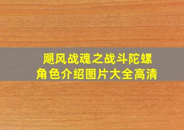 飓风战魂之战斗陀螺角色介绍图片大全高清