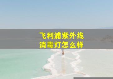 飞利浦紫外线消毒灯怎么样