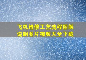 飞机维修工艺流程图解说明图片视频大全下载