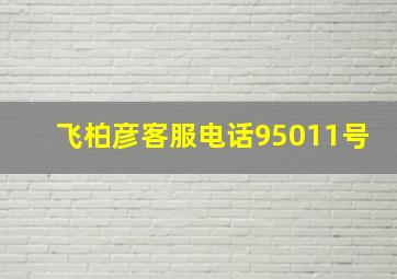 飞柏彦客服电话95011号