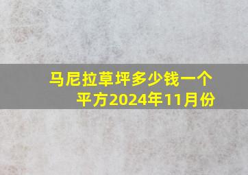 马尼拉草坪多少钱一个平方2024年11月份