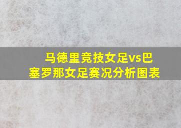 马德里竞技女足vs巴塞罗那女足赛况分析图表