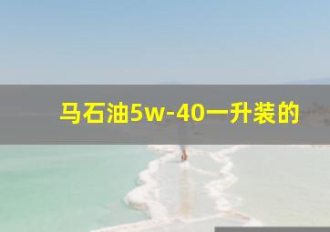 马石油5w-40一升装的