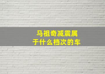 马祖奇减震属于什么档次的车