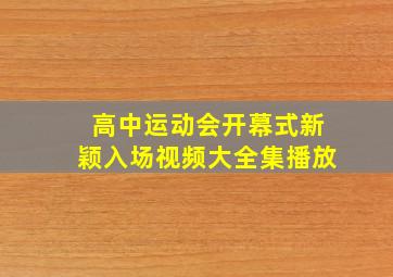 高中运动会开幕式新颖入场视频大全集播放