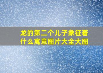 龙的第二个儿子象征着什么寓意图片大全大图